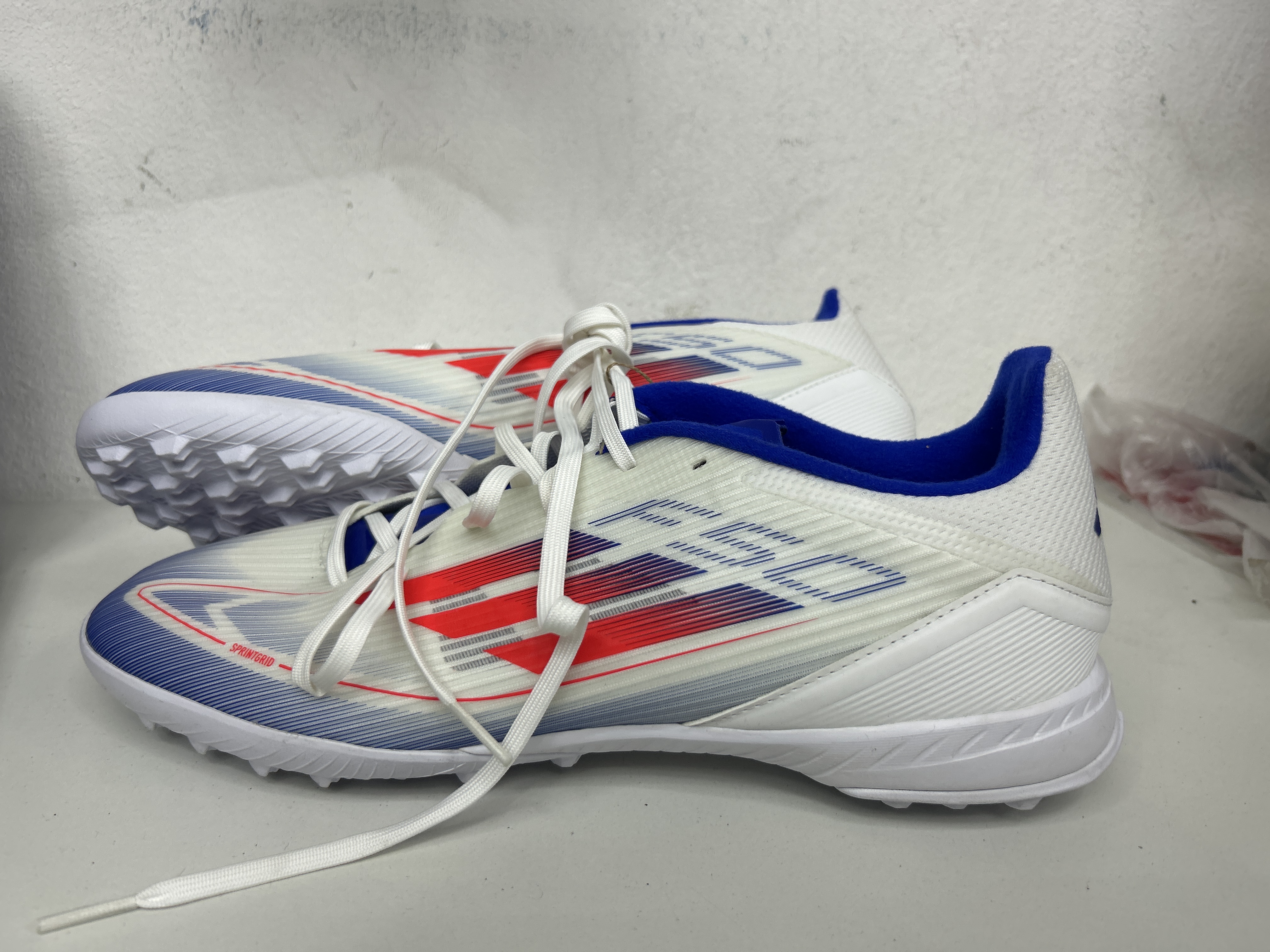 Tenis de futbol {11.5 - 46} Adidas F50 SprintGrid - blanco Con azul