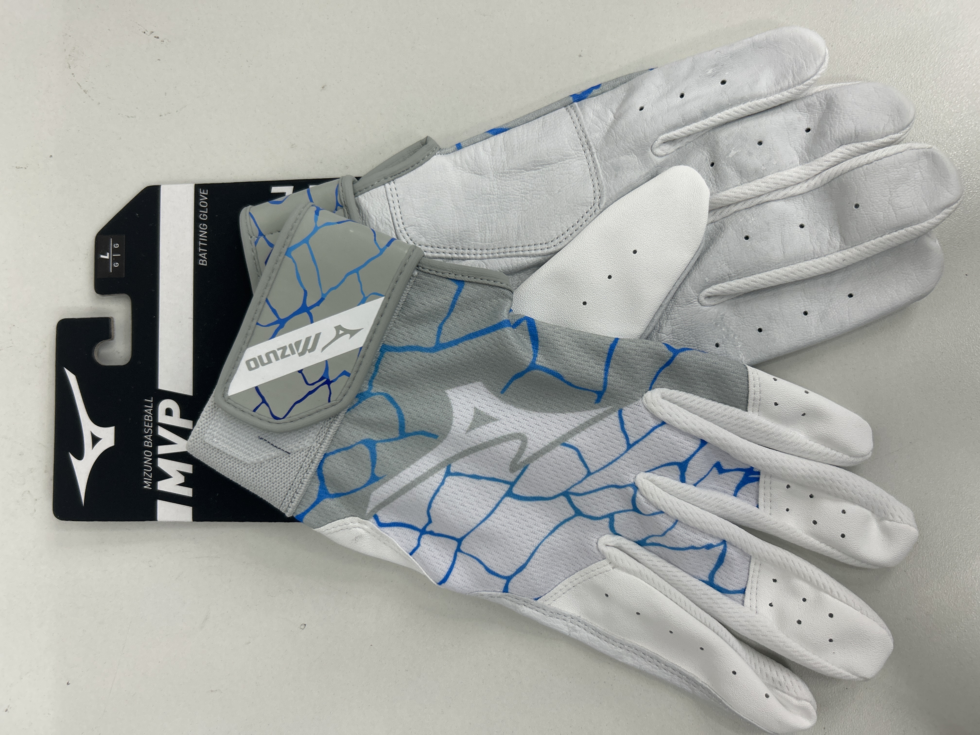 Guantillas L Mizuno MVP - Gris con Blanco