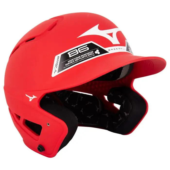 Cascos Mizuno B6 Baseball - Rojo- Standard - XL