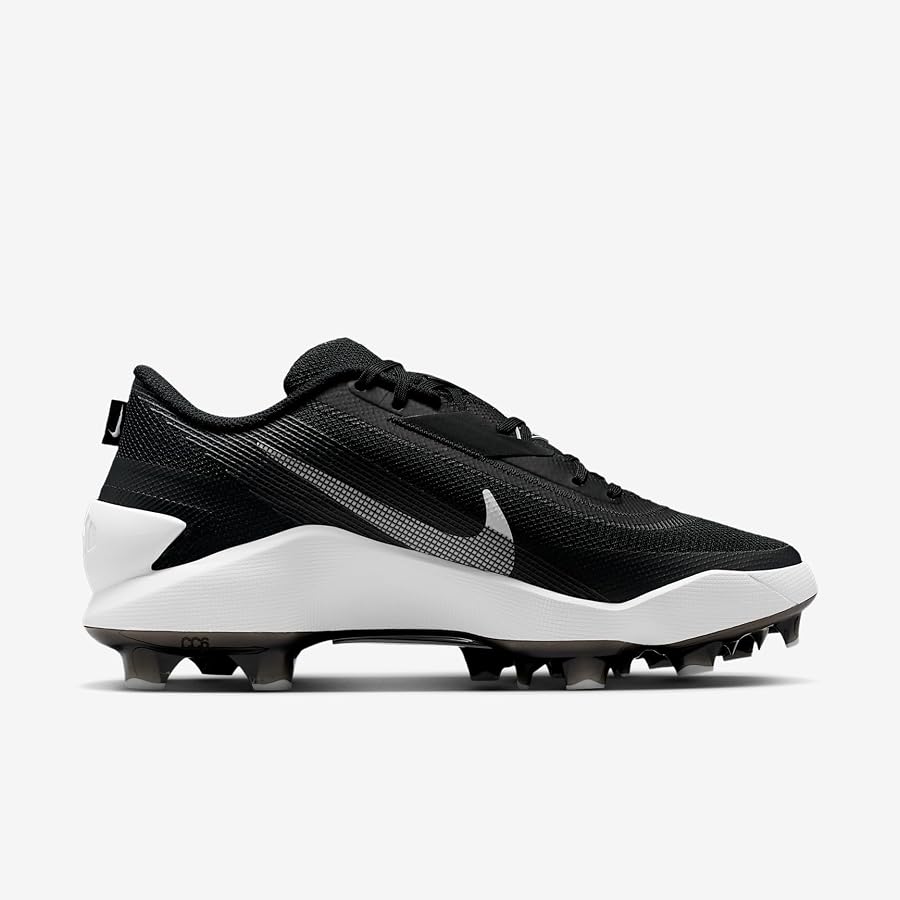 Spikes Nike {7 - 40} Diamond Showcase MCS - Negro con Blanco - Taquito