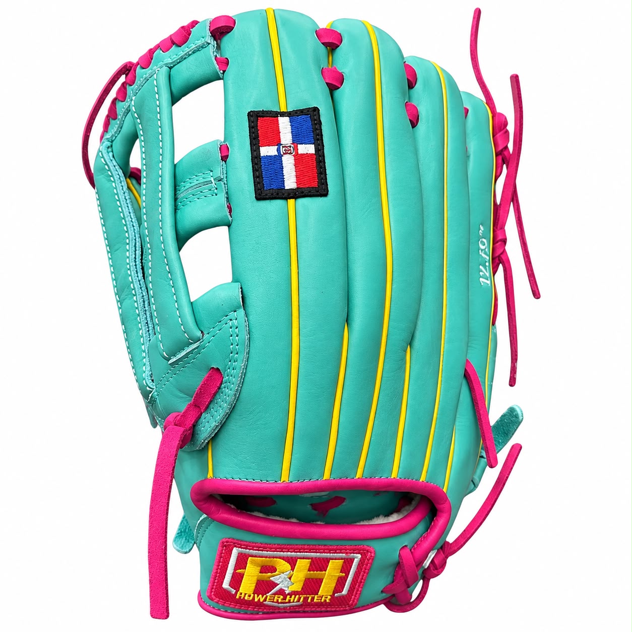 Guantes Powerhitter "12.75" Outfield Pro Green Rosa - Zurdo