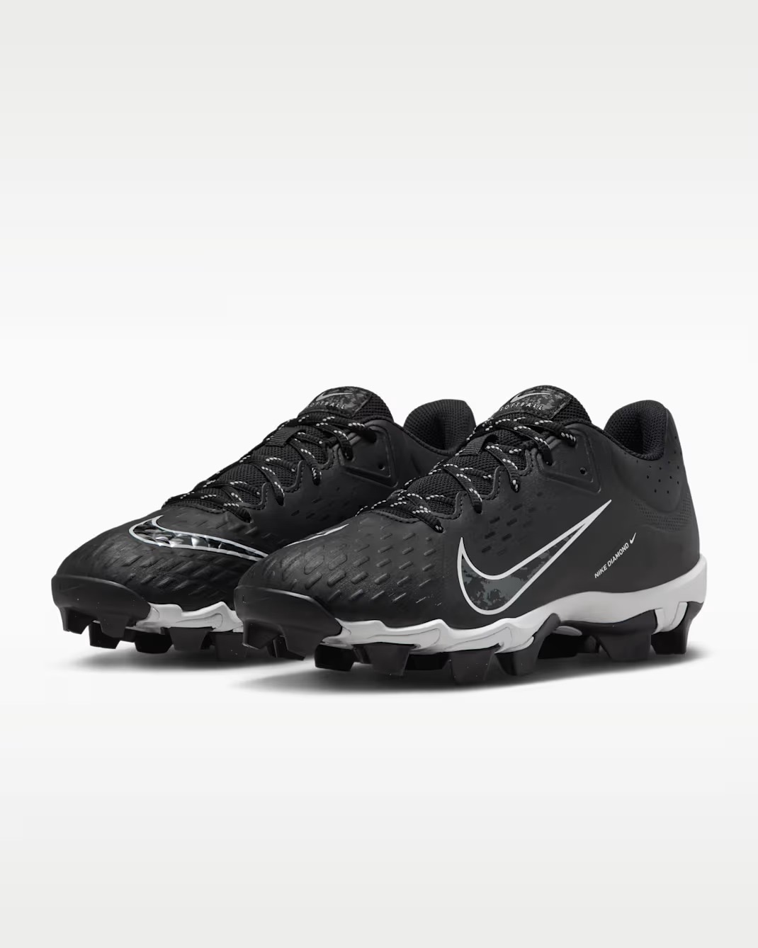 Spikes Nike {11 - 45} Hyperdiamond 4 Keystone Negro - Goma