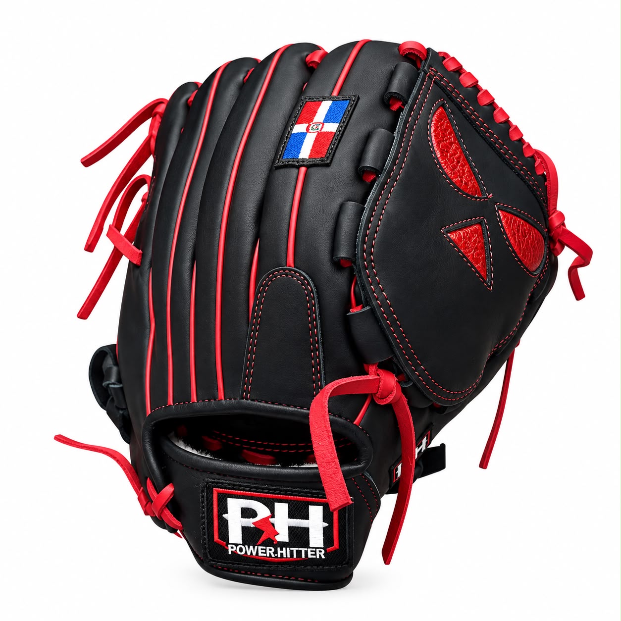 Guante Powerhitter Pitchers "11.75" EYES Negro con Rojo